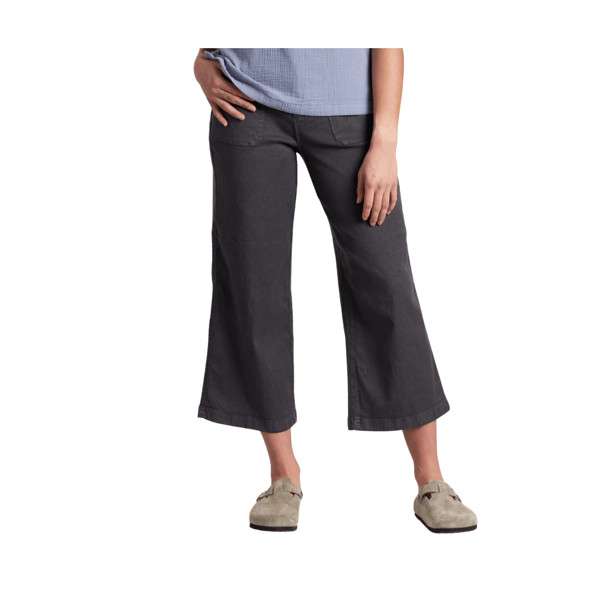 KUHL WOMEN'S SEABOARD CROP WIDE LEG PANT - PAVEMENT
