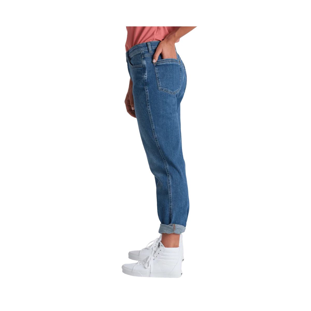 KUHL WOMEN'S KONTOUR BOYFRIEND DENIM PANT - VINTAGE BLUE - Image 3