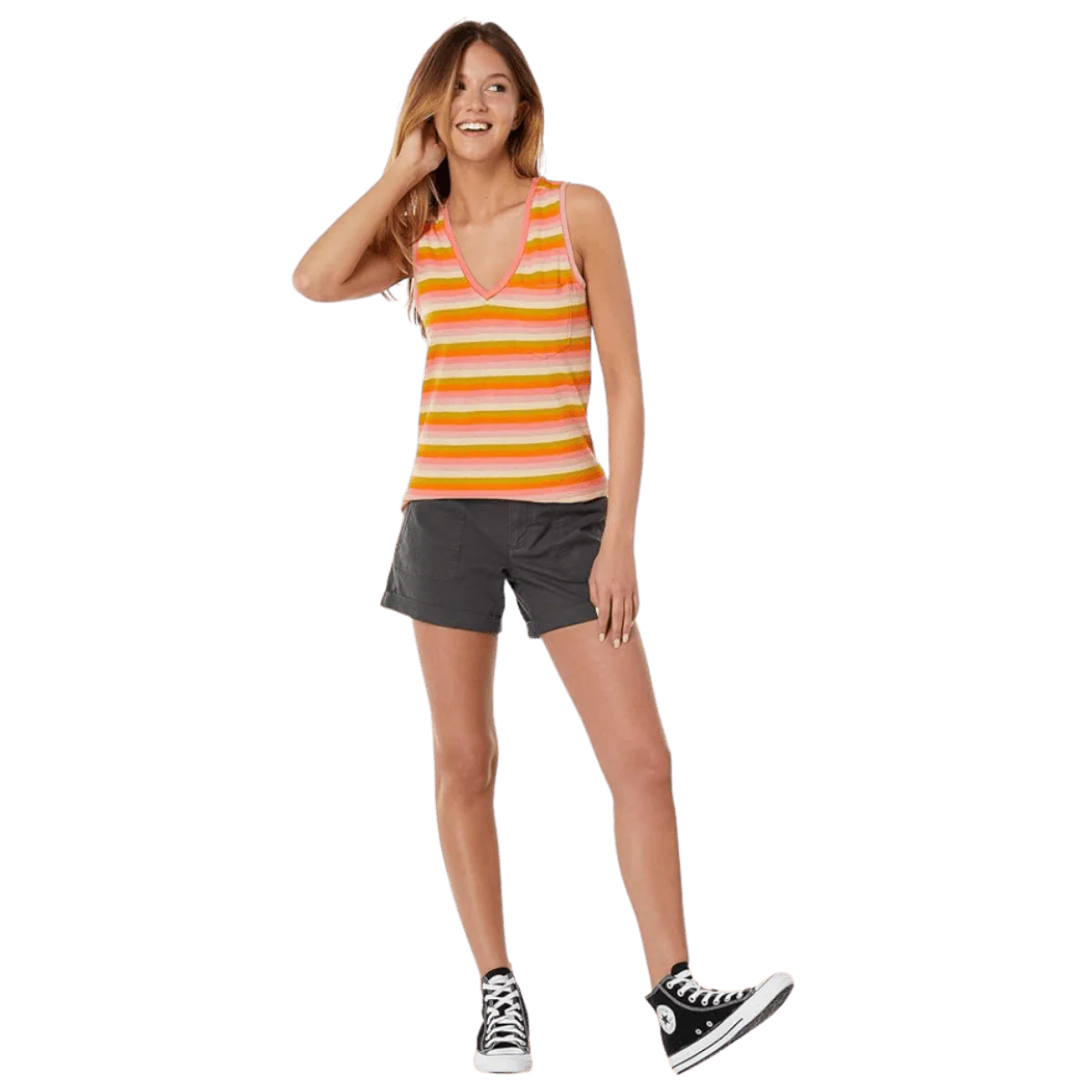 TOAD & CO WOMEN’S EARTHWORKS CAMP SHORT 5.5" – SOOT - Image 3