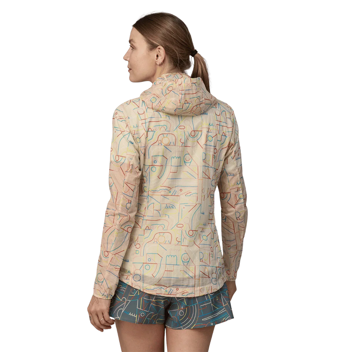 PATAGONIA WOMENS HOUDINI JACKET - LOSE YOURSELF OUTLINE PUMICE - Image 3