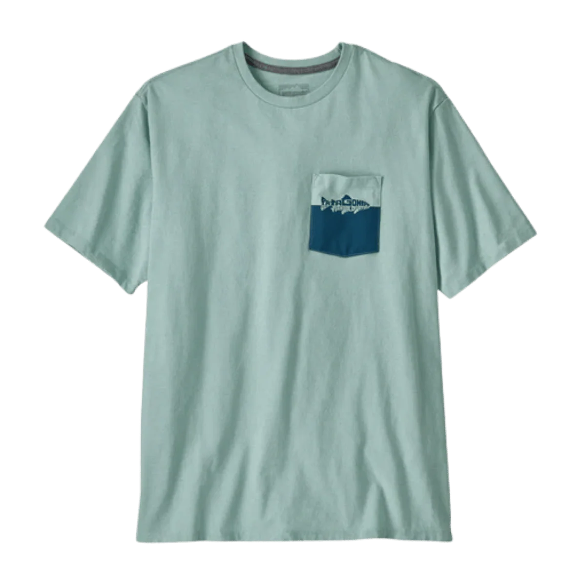 PATAGONIA WILD WATERLINE RESPONSBILI-TEE - WISPY GREEN