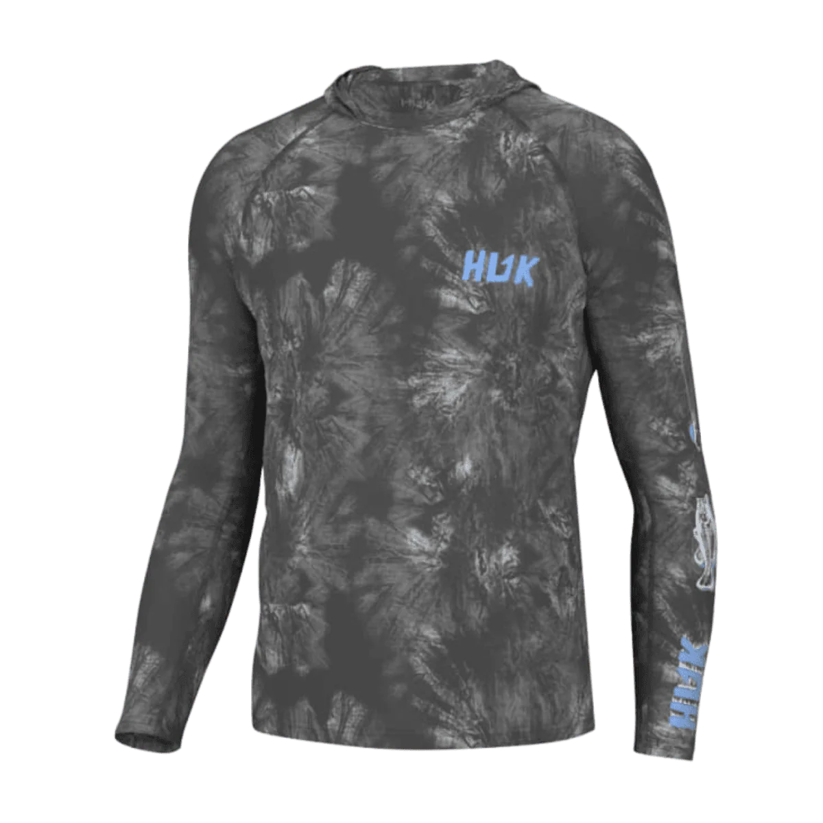 HUK MEN'S FISH LINE PURSUIT HOODIE - VOLCANIC ASH