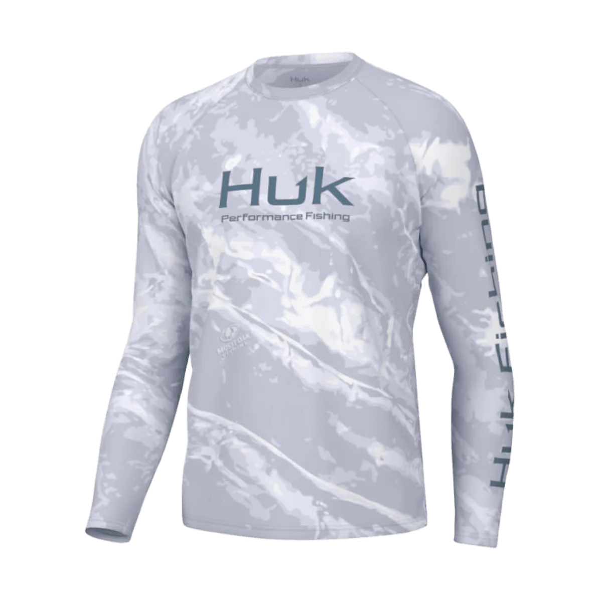 HUK MEN'S PURSUIT MOSSY OAK PRINTED HOODY - BONEFISH