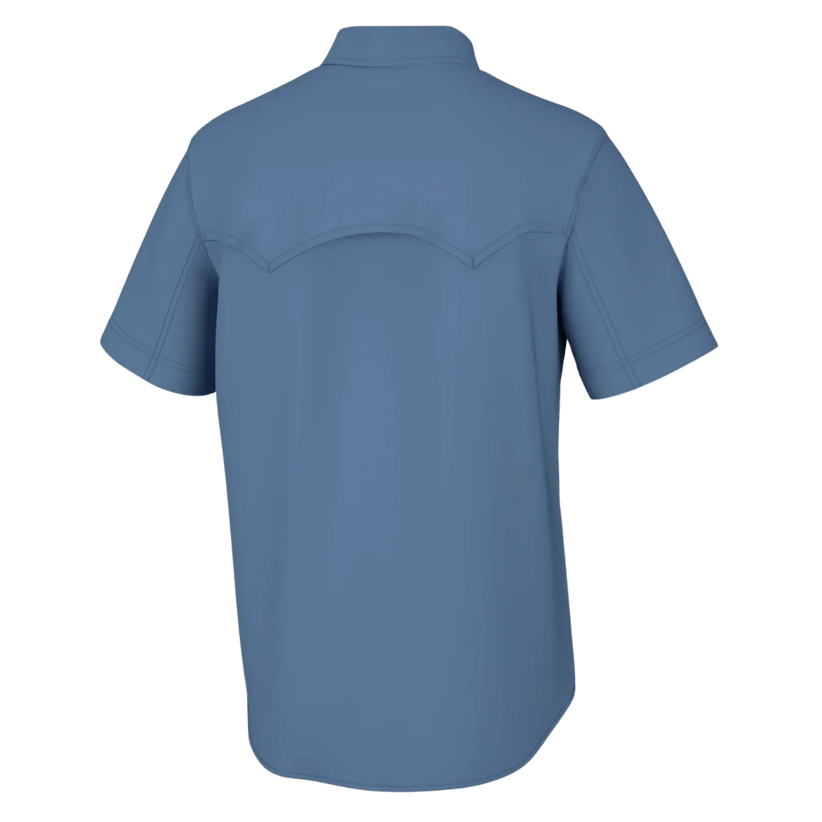HUK MEN'S DIAMOND BACK SHORT SLEEVE SHIRT - QUIET HARBOR - Image 2