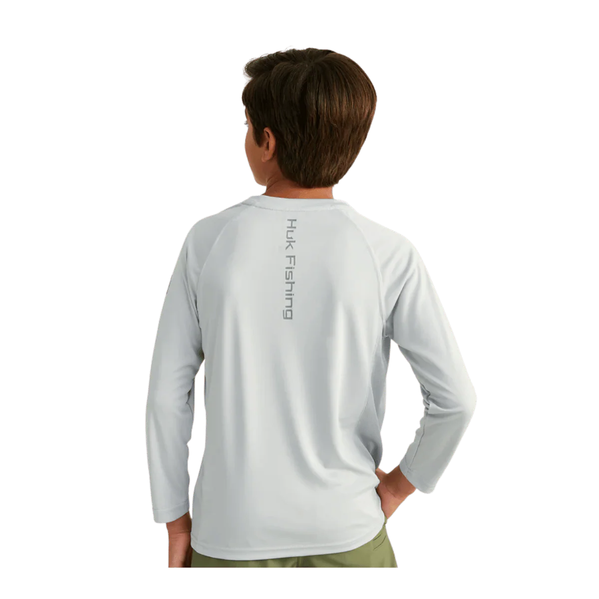 HUK KIDS' PURSUIT PERFORMANCE CREW SOLID - HARBOUR MIST - Image 2