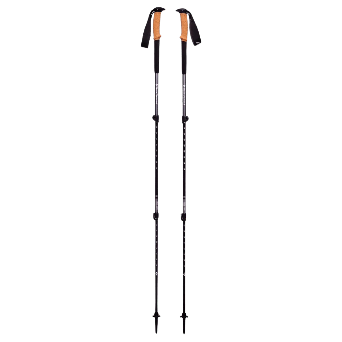 BLACK DIAMOND TRAIL CORK TREKKING POLES - GRANITE