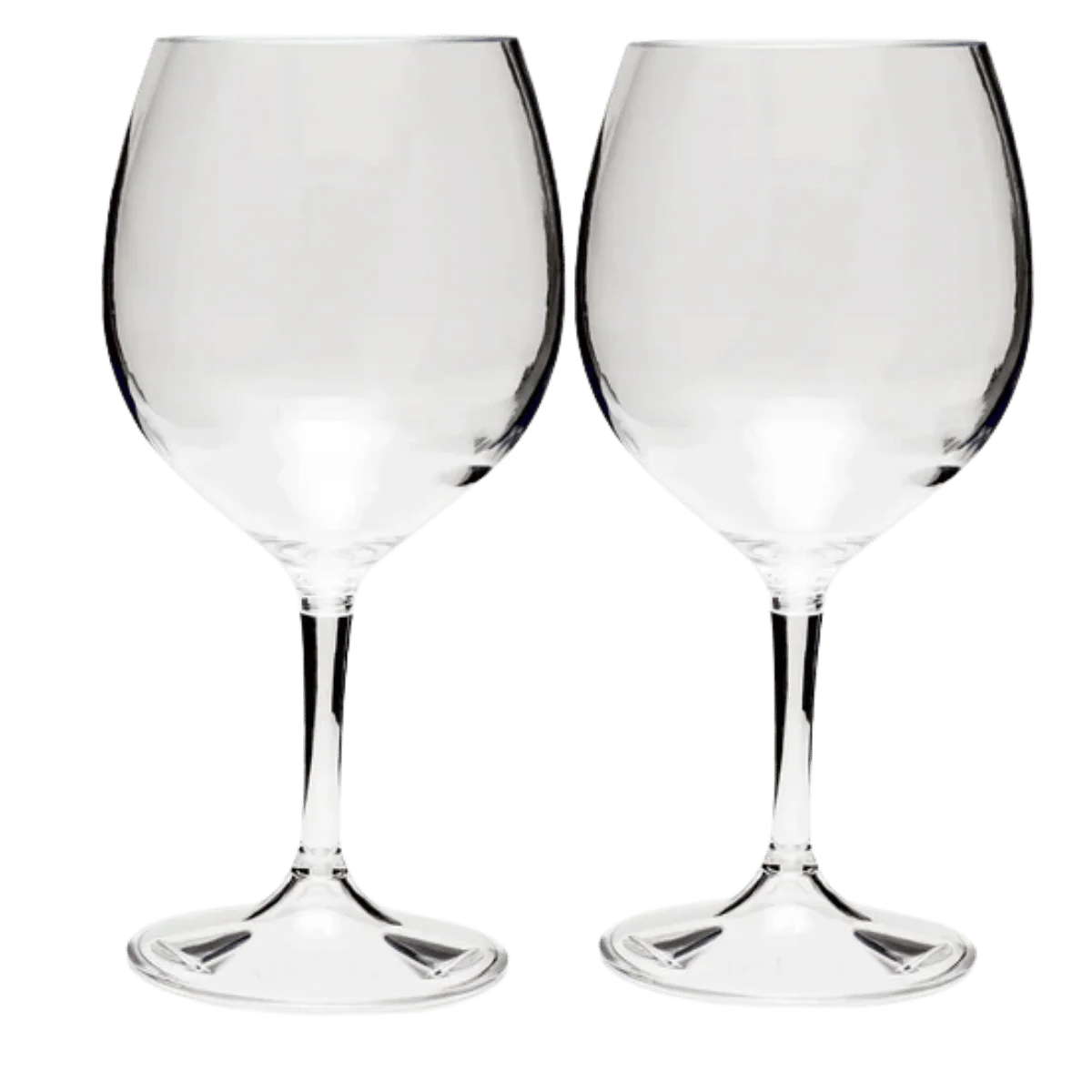 GSI OUTDOORS SHATTERPROOF NESTING RED WINE GLASS SET