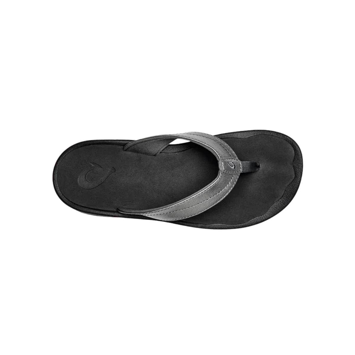 OLUKAI WOMEN'S 'OHANA FLIP - PEWTER/BLACK - Image 2