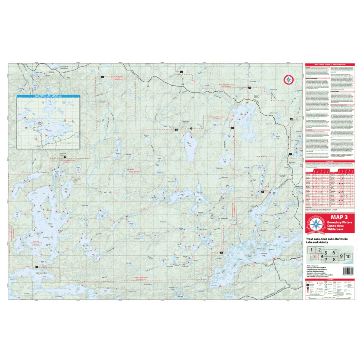 VOYAGEUR BWCA MAP 3 – ECHO TRAIL REGION