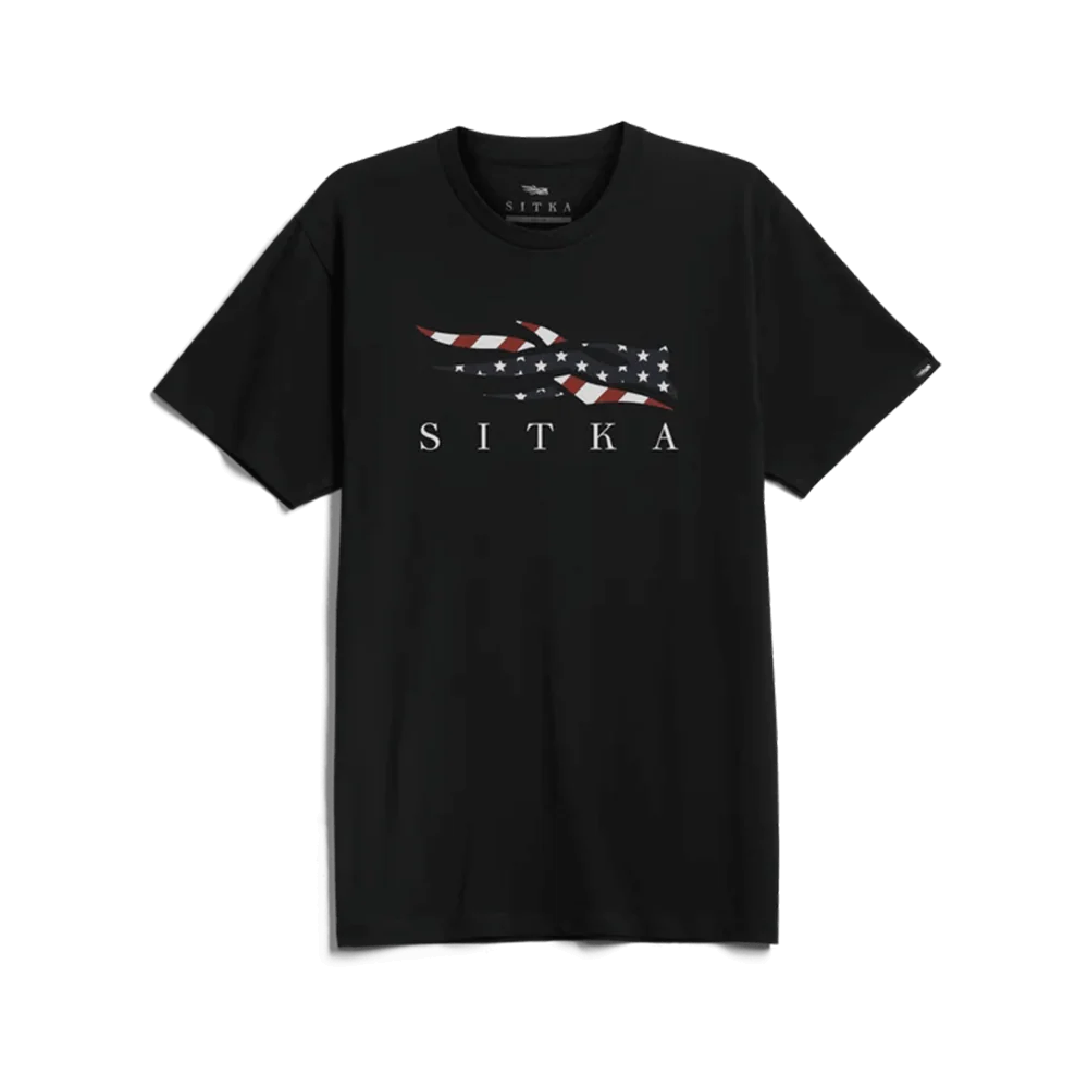 SITKA ICON FLAG TEE BLACK/EARTH