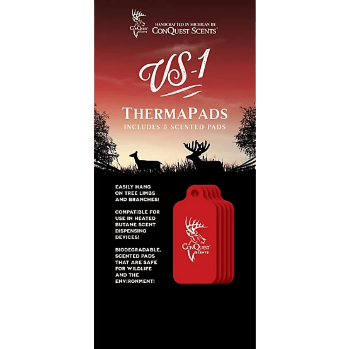 CONQUEST SCENT STICKS VS-1 THERMA PADS PACK