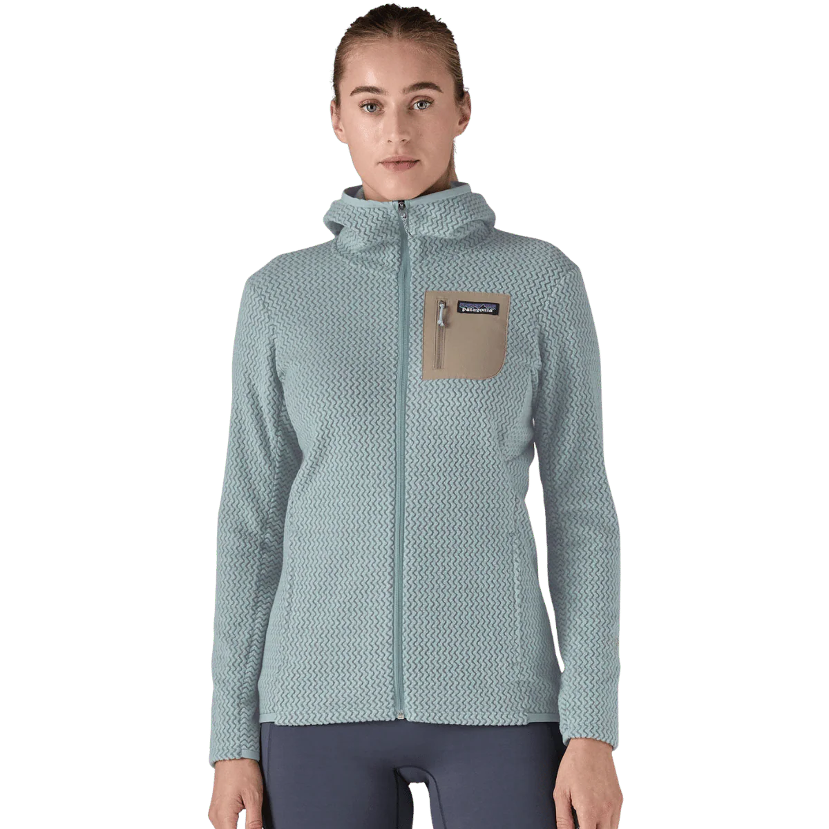 PATAGONIA WOMEN'S R1 AIR FULL-ZIP HOODY - THERMAL BLUE - Image 2
