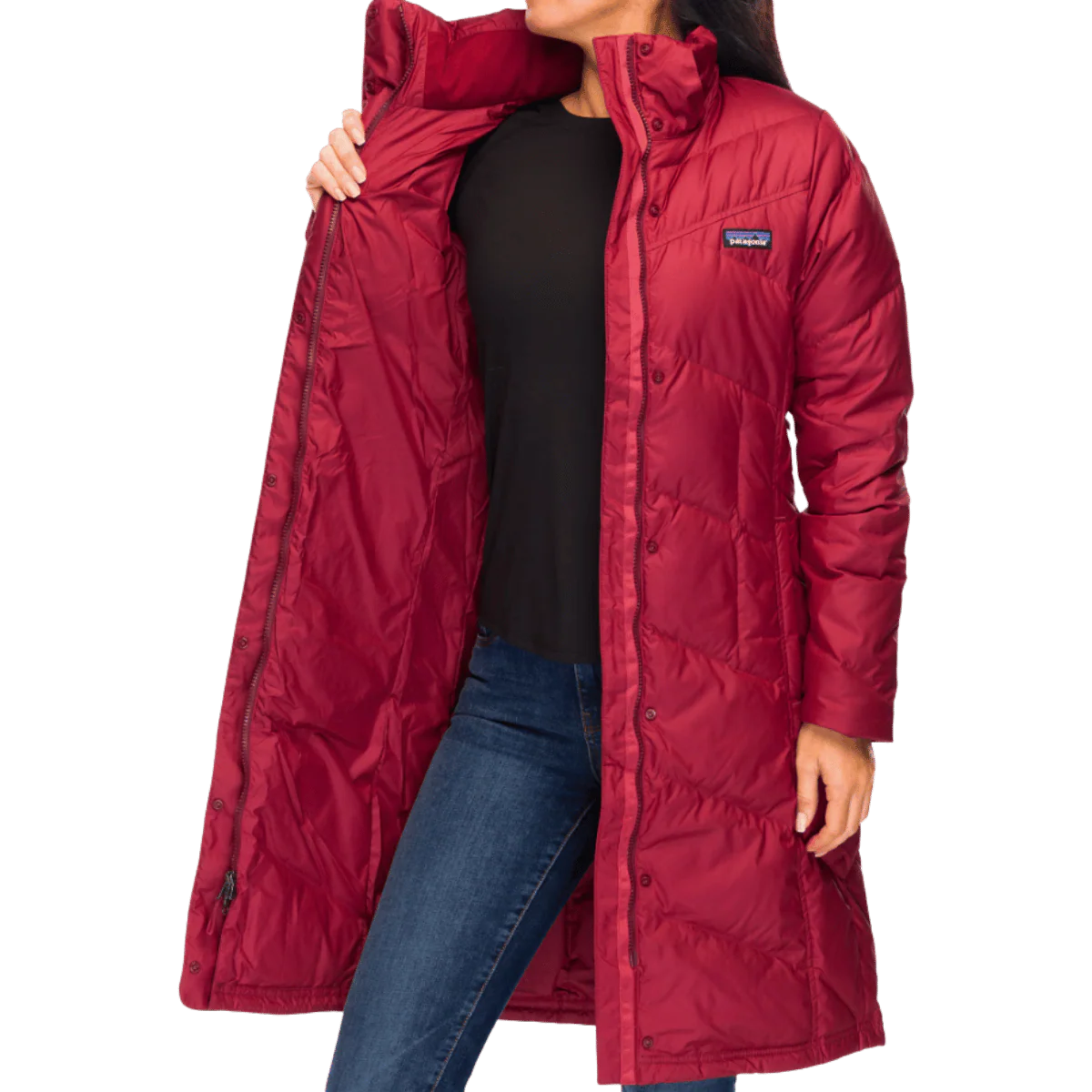 PATAGONIA WOMEN'S DOWN WITH IT PARKA - OXIDE RED - Image 3