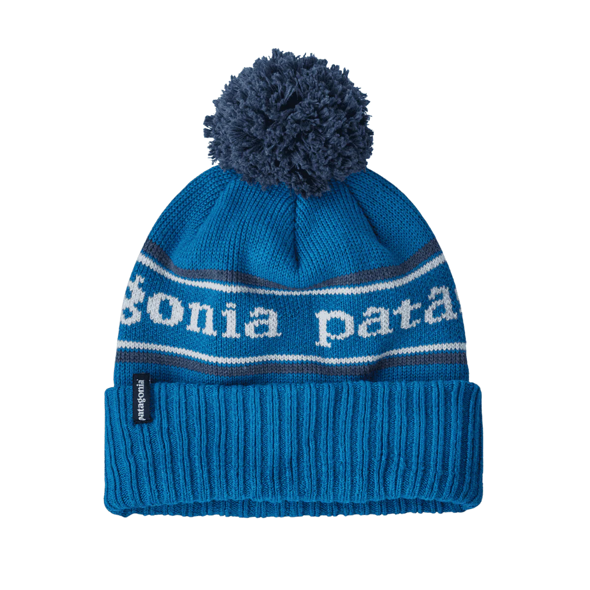 PATAGONIA KIDS POWDER TOWN BEANIE - PARK STRIPE: ENDLESS BLUE