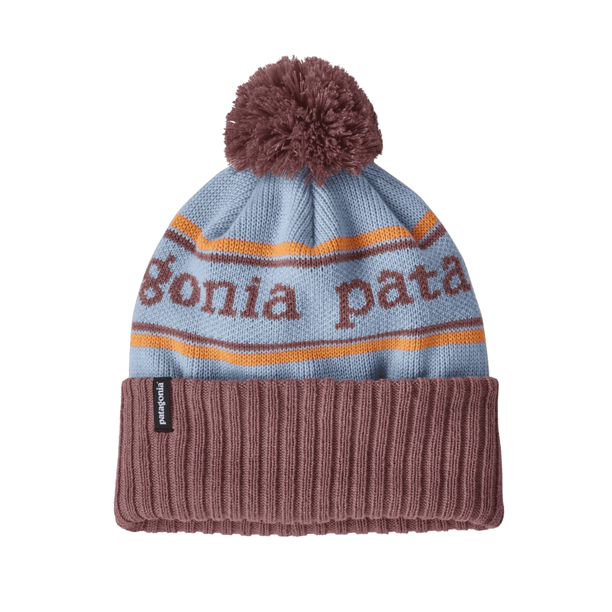 PATAGONIA KIDS PAOWDER TOWN BEANIE - PARK STRIPE: WISPY GREEN