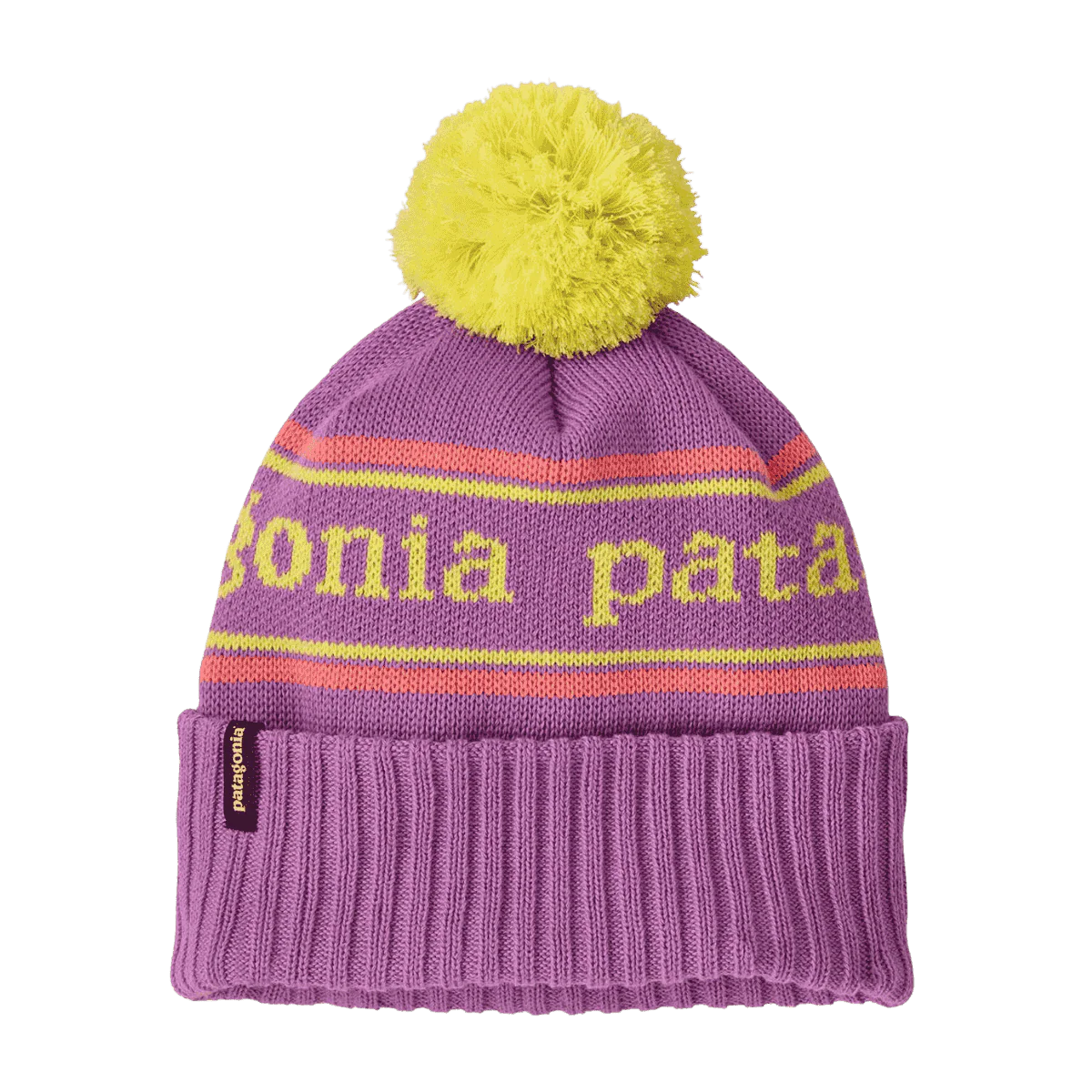 PATAGONIA POWDER TOWN BEANIE - PARK STRIPE: BRISK PURPLE