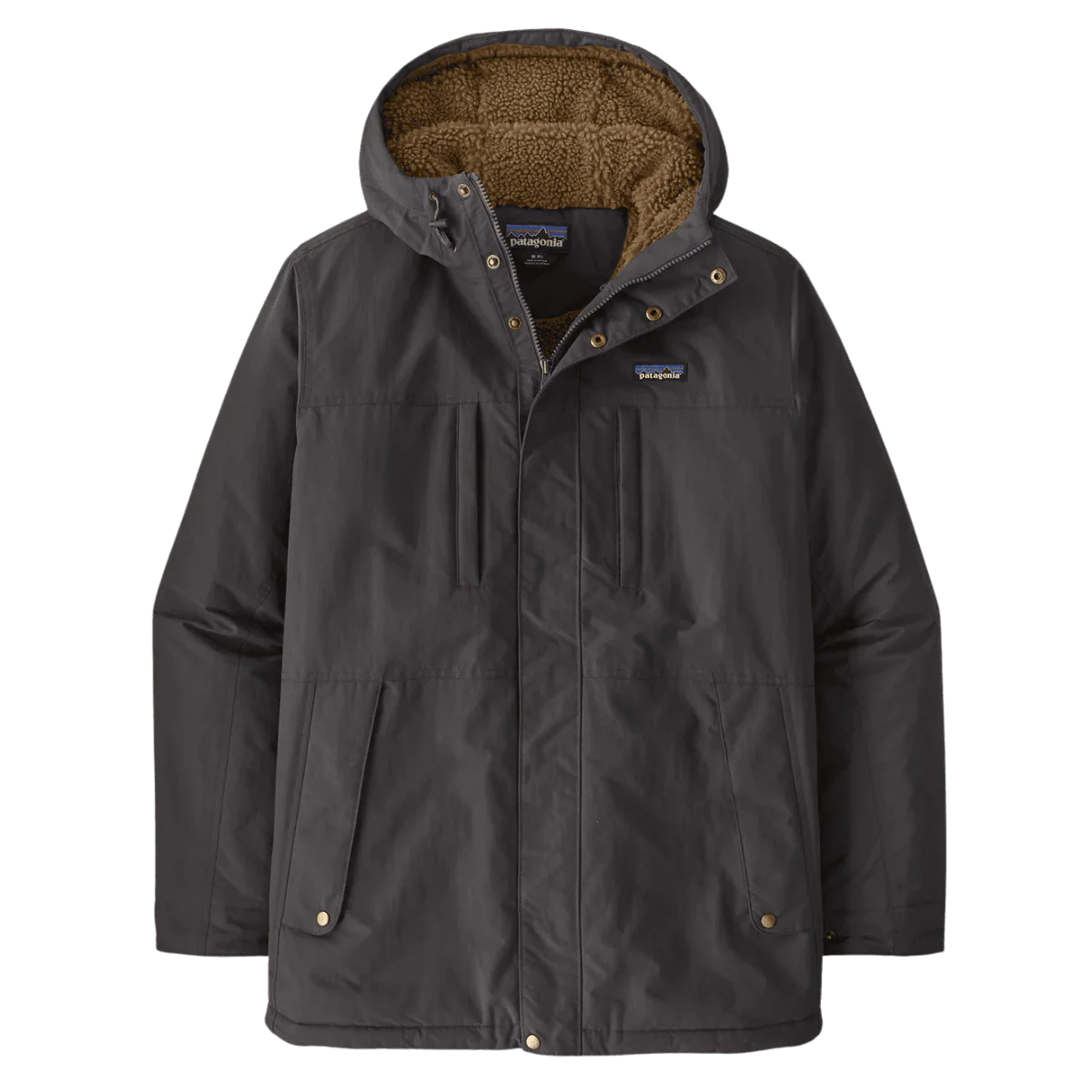 PATAGONIA MEN'S ISTHMUS PARKA HOODED JACKET - INK BLACK