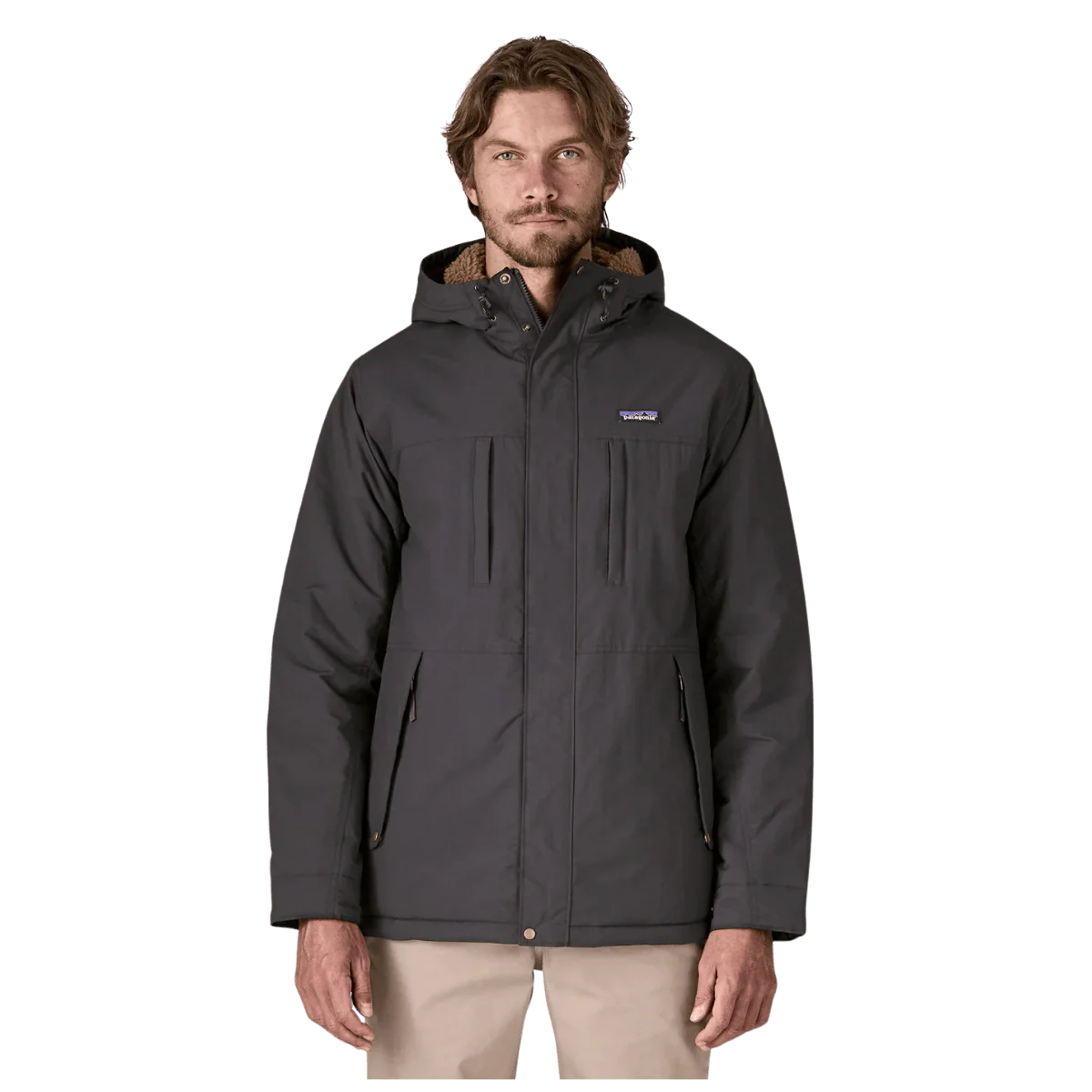 PATAGONIA MEN'S ISTHMUS PARKA HOODED JACKET - INK BLACK - Image 2