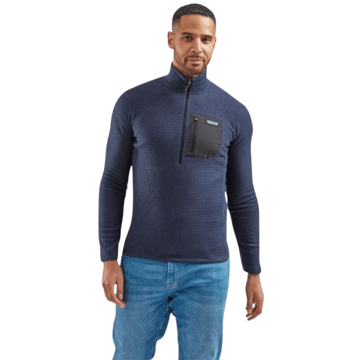 PATAGONIA R1 AIR ZIP NECK - NEW NAVY - Image 2