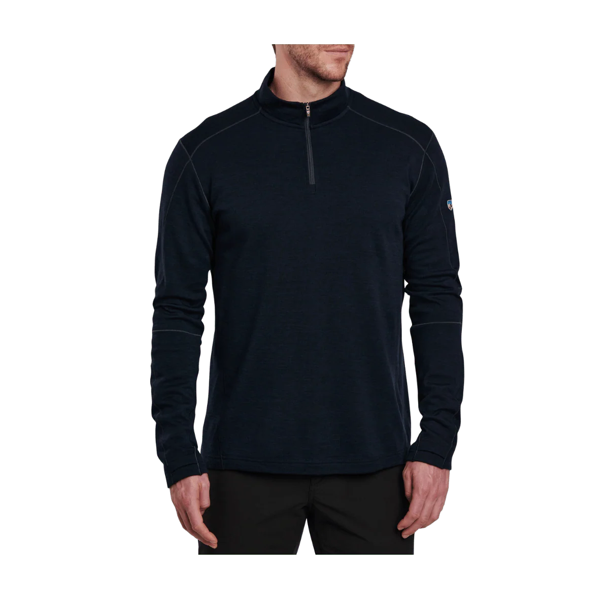 KUHL MEN’S INVIGORATR 1/4 ZIP LONG SLEEVE SHIRT – PIRATE BLUE