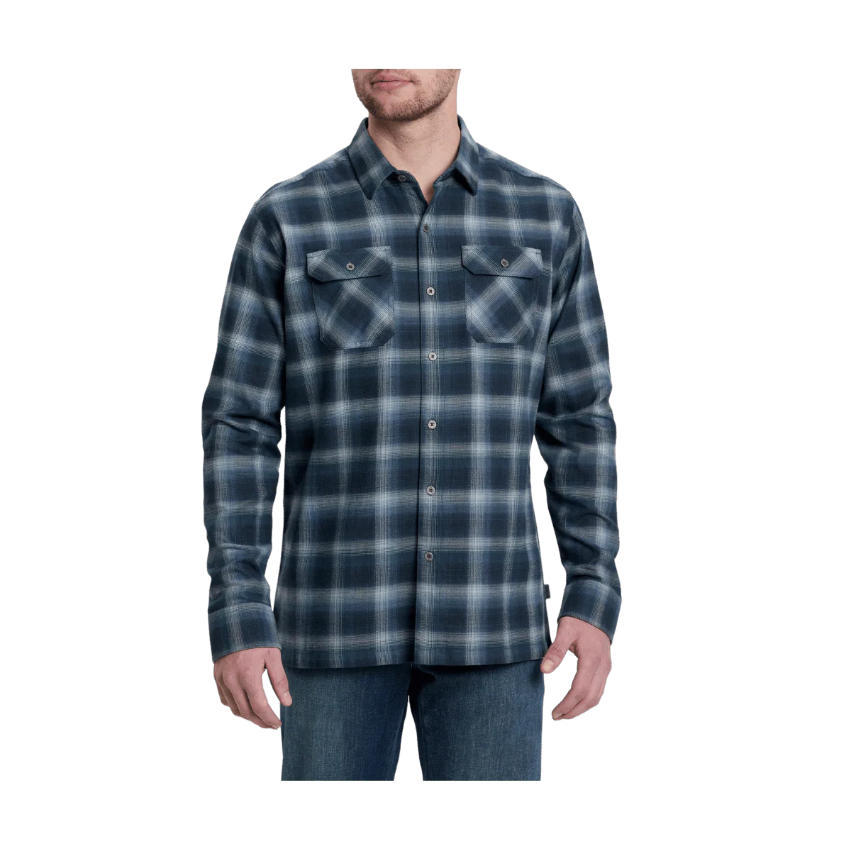 KUHL MEN'S DILLINGR FLANNEL LONG SLEEVE - BLUE CREEK