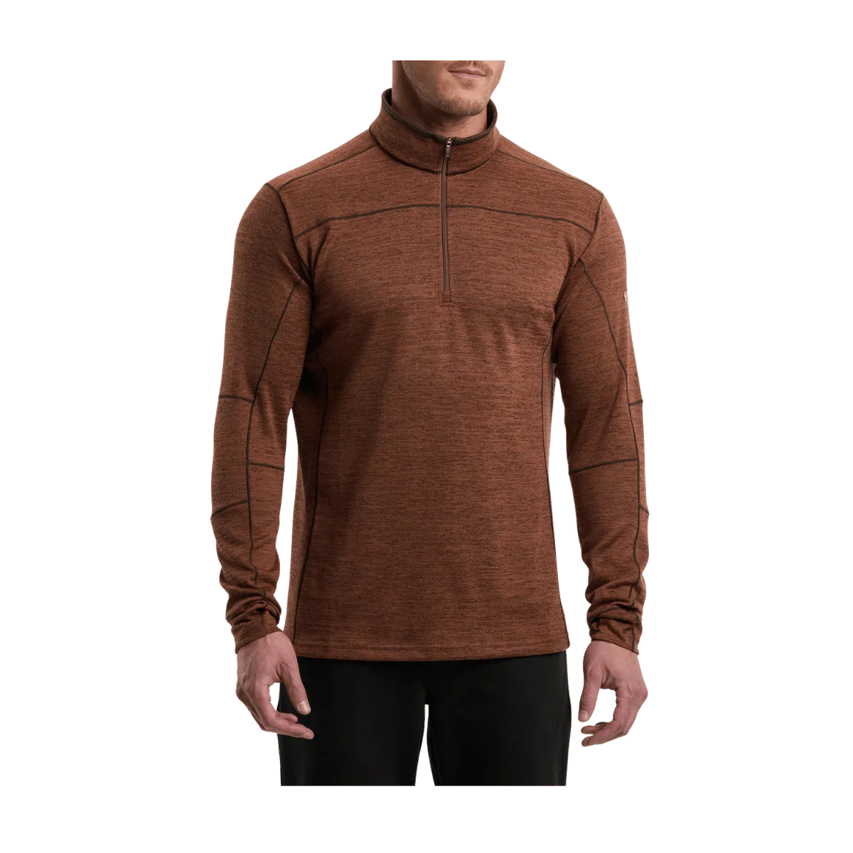 KUHL MEN'S RYZER 1/4 ZIP LONG SLEEVE - TIMBER