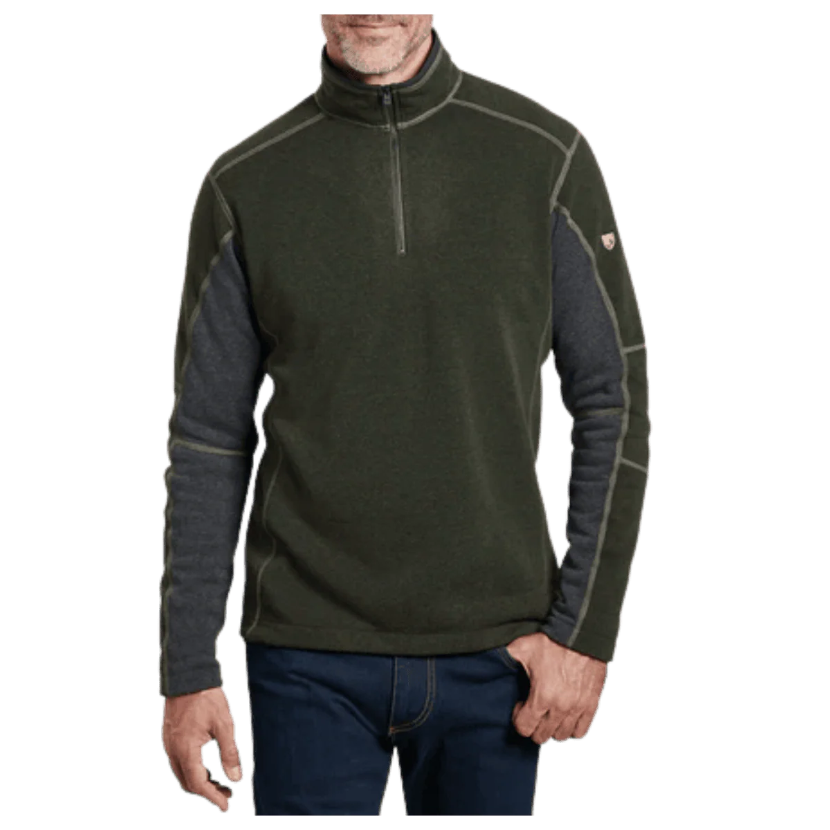 KUHL MEN'S REVEL 1/4 ZIP FLEECE - LODEN