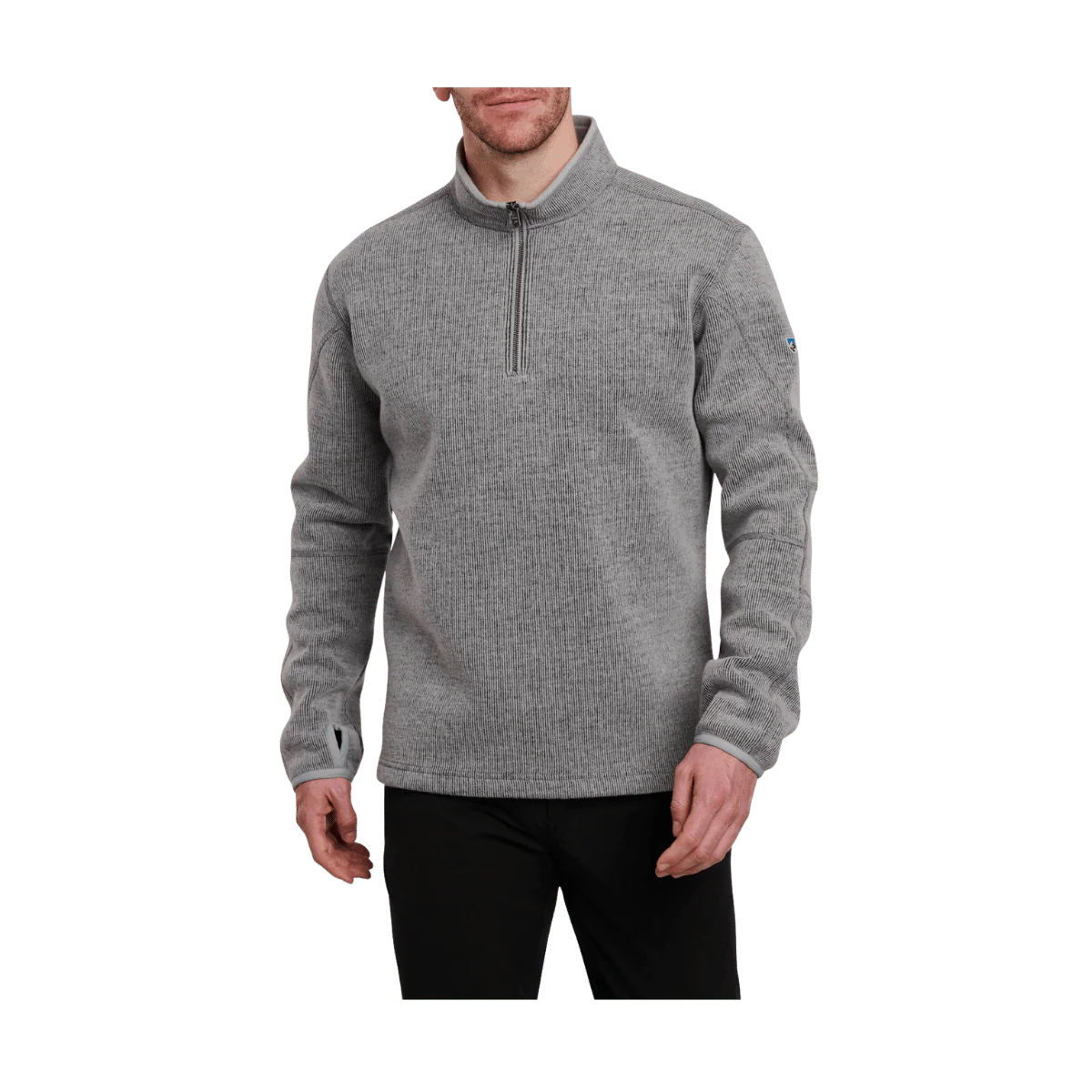 KUHL MEN'S THOR 1/4 ZIP SWEATER - CLOUD GRAY