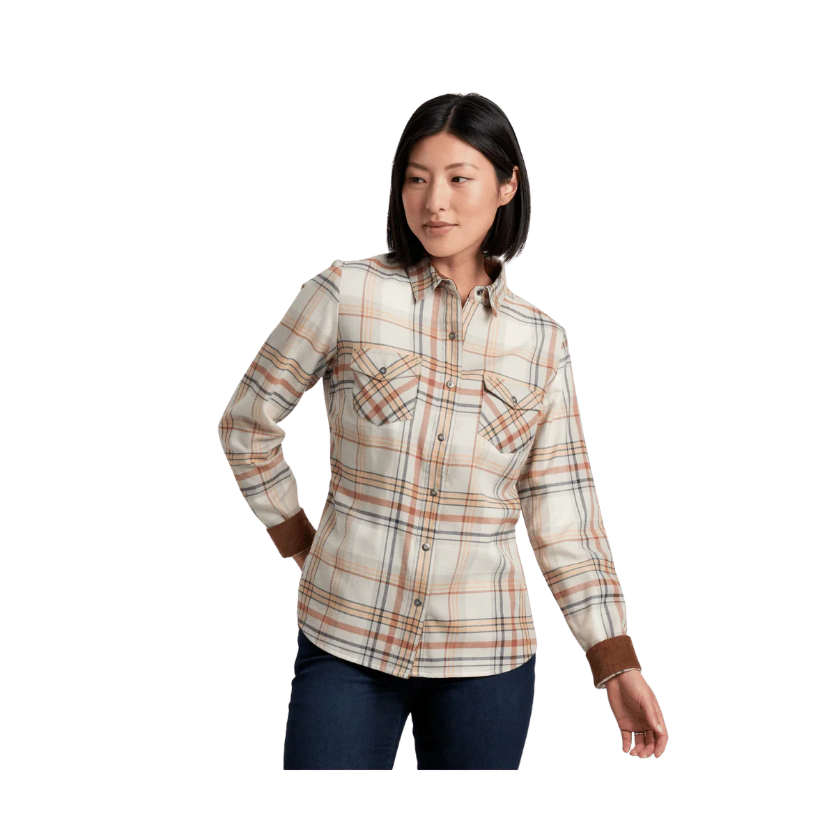 KUHL WOMEN'S TESS FLANNEL LONG SLEEVE - DOVE