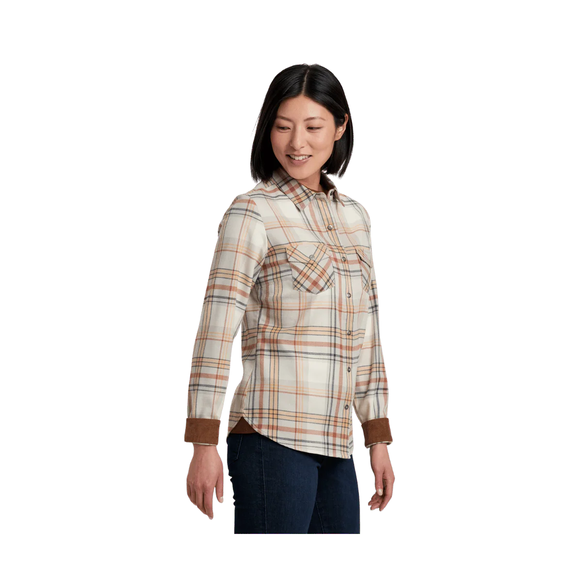 KUHL WOMEN'S TESS FLANNEL LONG SLEEVE - DOVE - Image 3