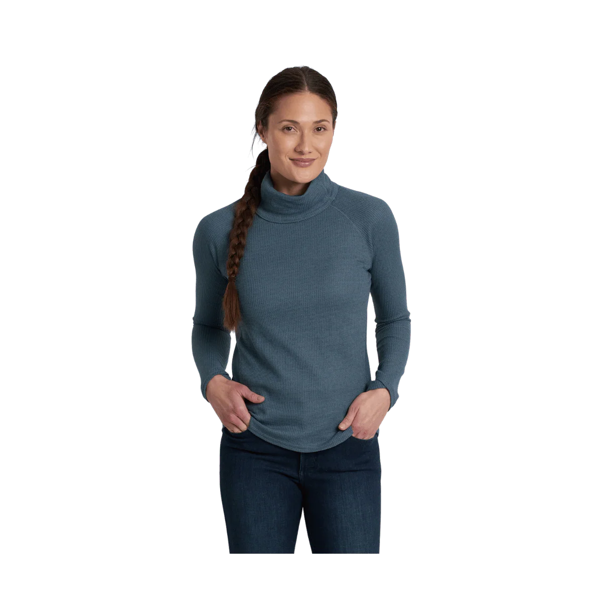 KUHL WOMEN'S PETRA TURTLENECK - MINERAL BLUE