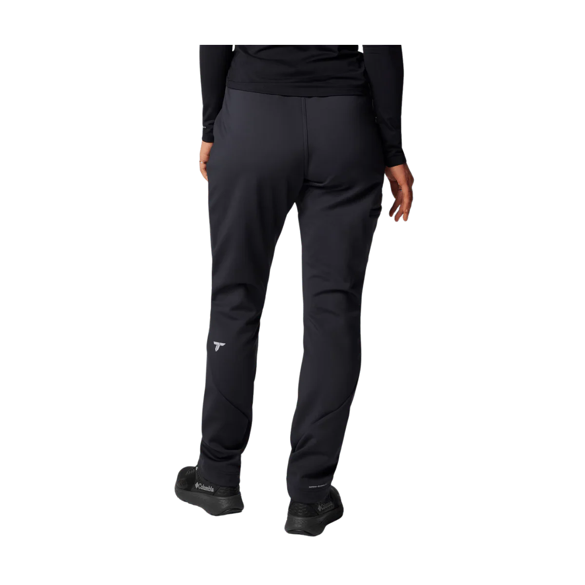 COLUMBIA WOMEN'S VAST CANYON HIGH-RISE SOFTSHELL PANTS - BLACK - Image 2