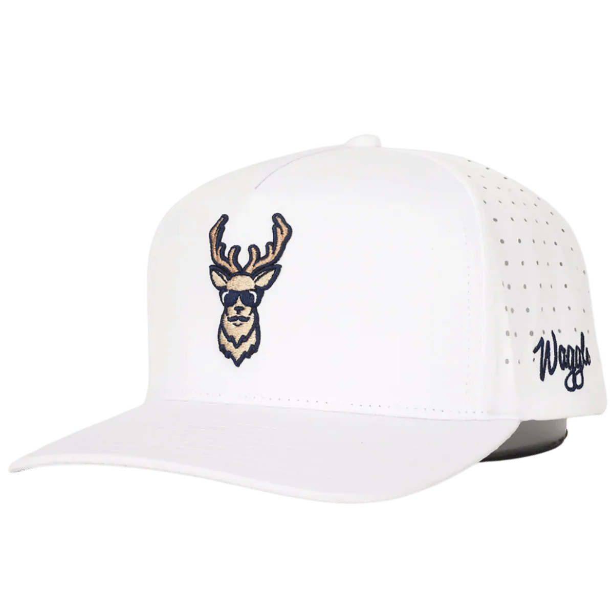 WAGGLE GOLF KENTUCKY BUCK HAT - WHITE - Image 2