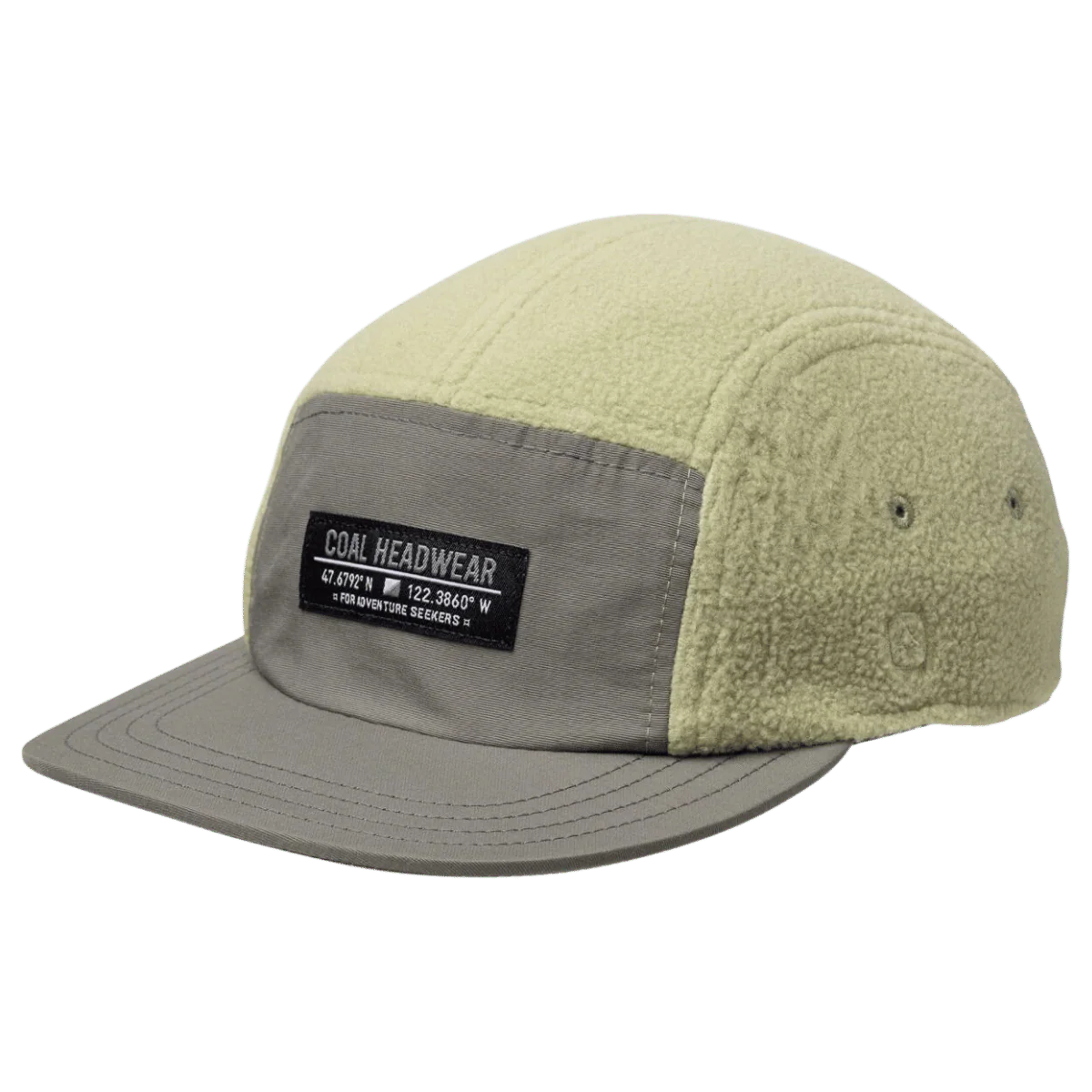 COAL THE BRIDGER FLEECE 5 PANEL CAP - GREY/SAGE GREEN