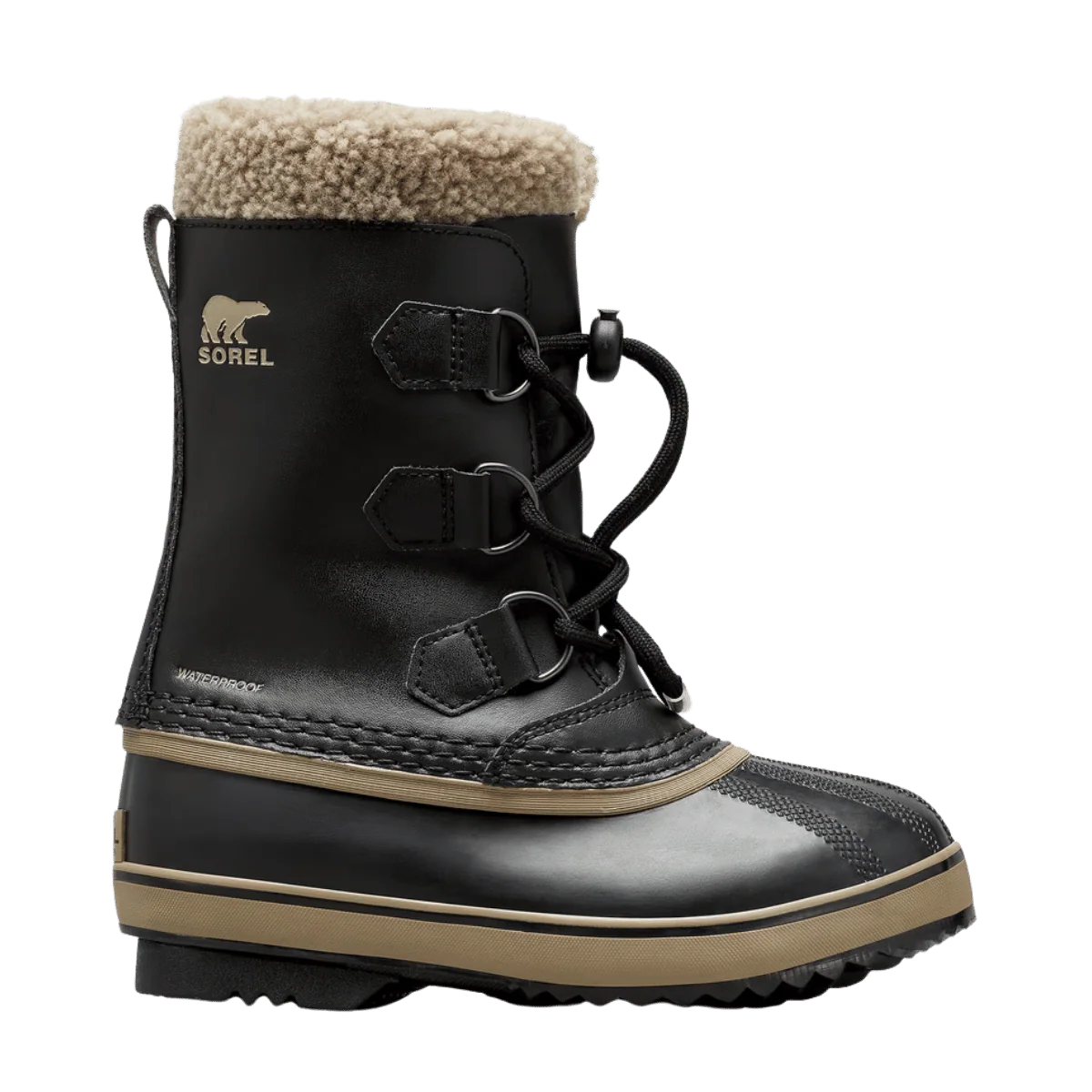 SOREL YOUTH YOOT PAC TP WATERPROOF BOOT - BLACK