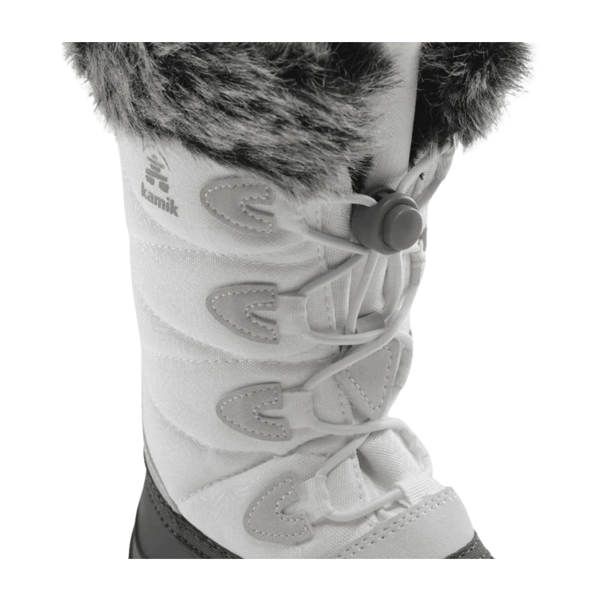 KAMIK SNOWANGEL -40°C CANADIAN YOUTHS' INSULATED BOOTS - WHITE/BLACK - Image 7