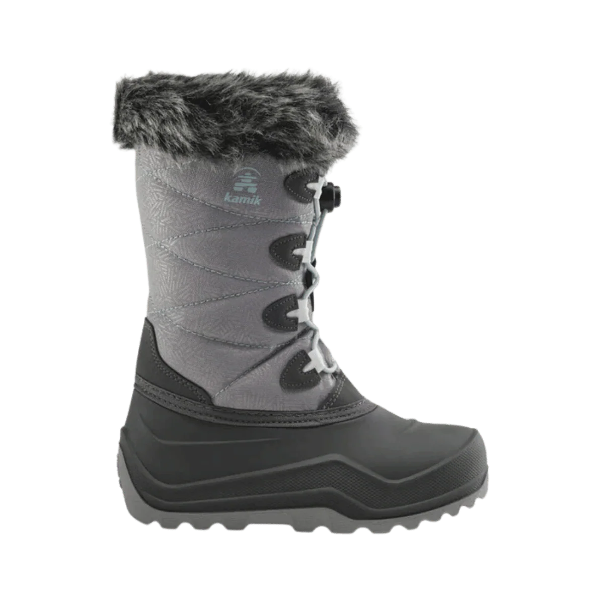 KAMIK SNOWANGEL -40°C CANADIAN YOUTH INSULATED BOOTS - CHARCOAL