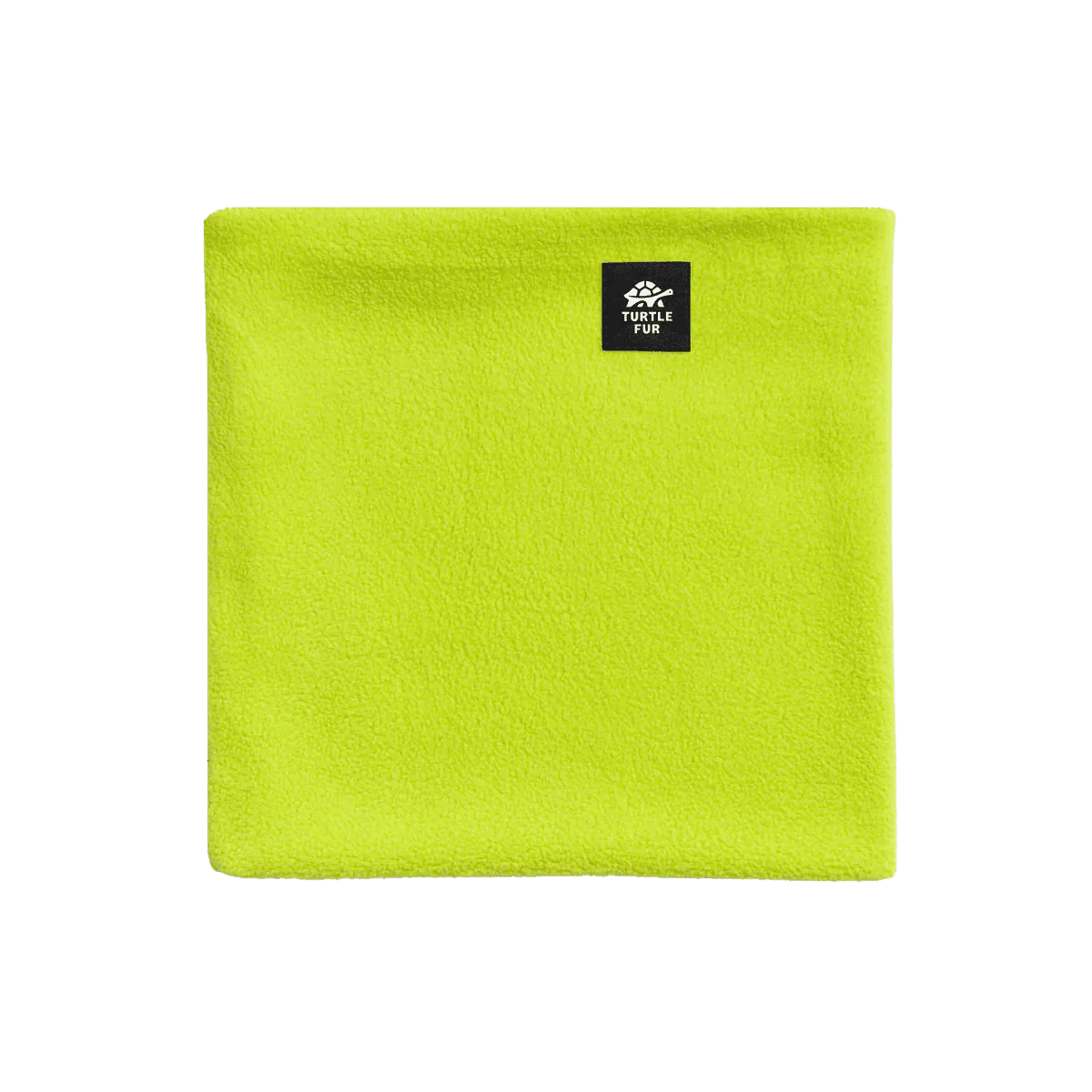 TURTLE FUR KID CHELONIA 150 FLEECE DOUBLE LAYER NECK WARMER - BRIGHT LIME