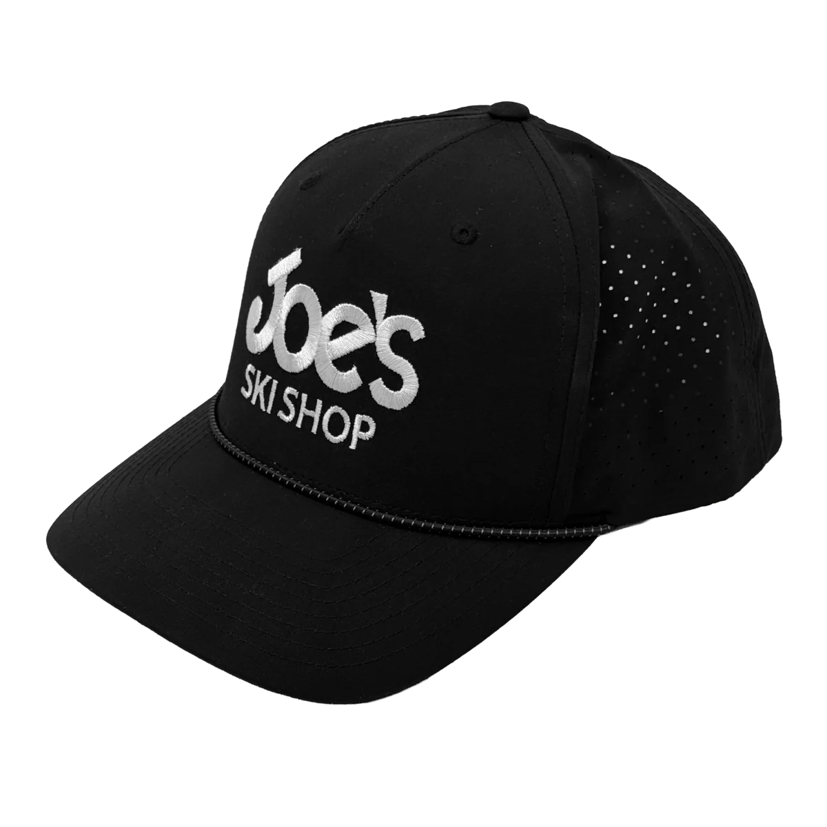 JOE'S SKI SHOP LOGO CAP - BLACK/BLACK-GREY