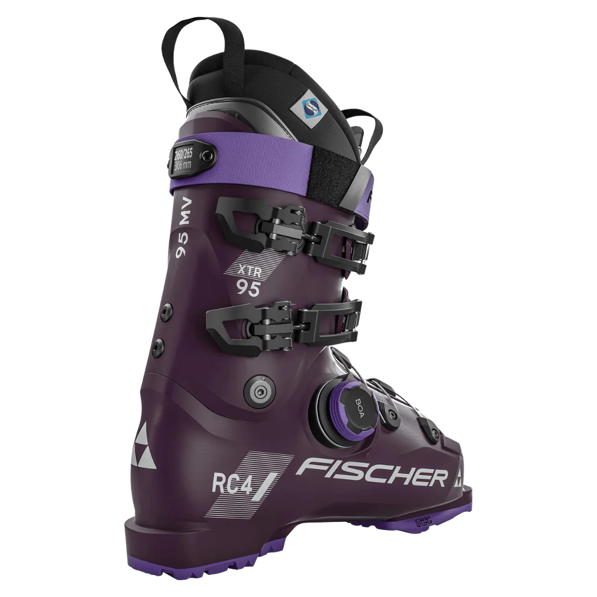 FISCHER SKIS WOMEN'S XTR RC4 95 MV BOOTS - WINEBERRY - Image 3