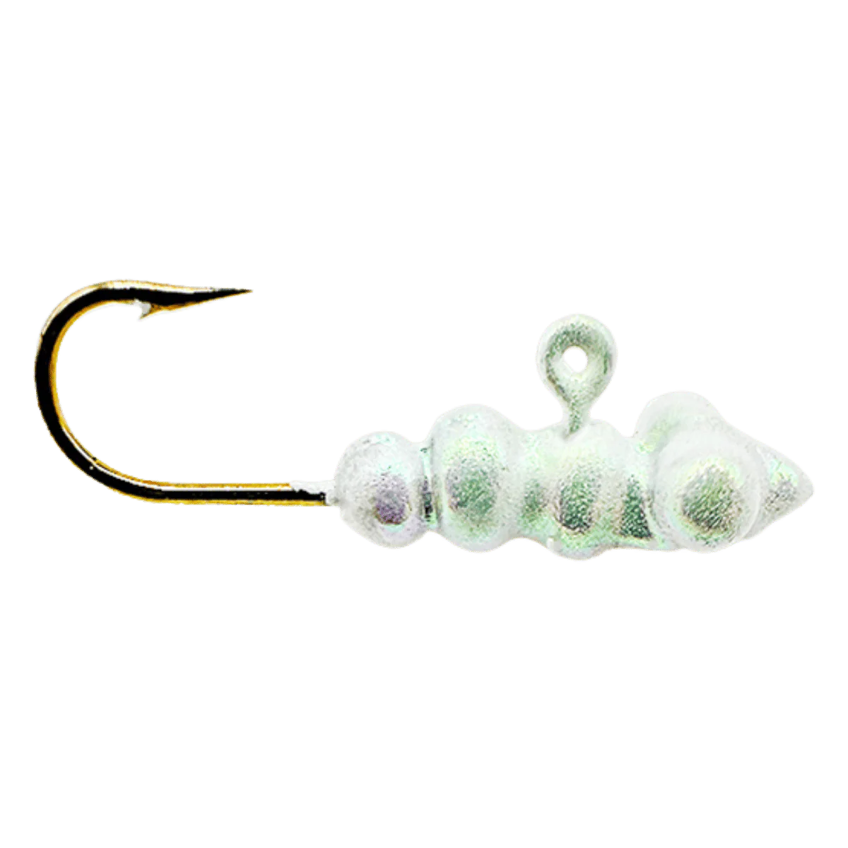 MAD SCIENTIST TACKLE LARVA BUG ICE JIG PEARL SCALES UV IR COATING HOOK SIZE #8 - Image 5