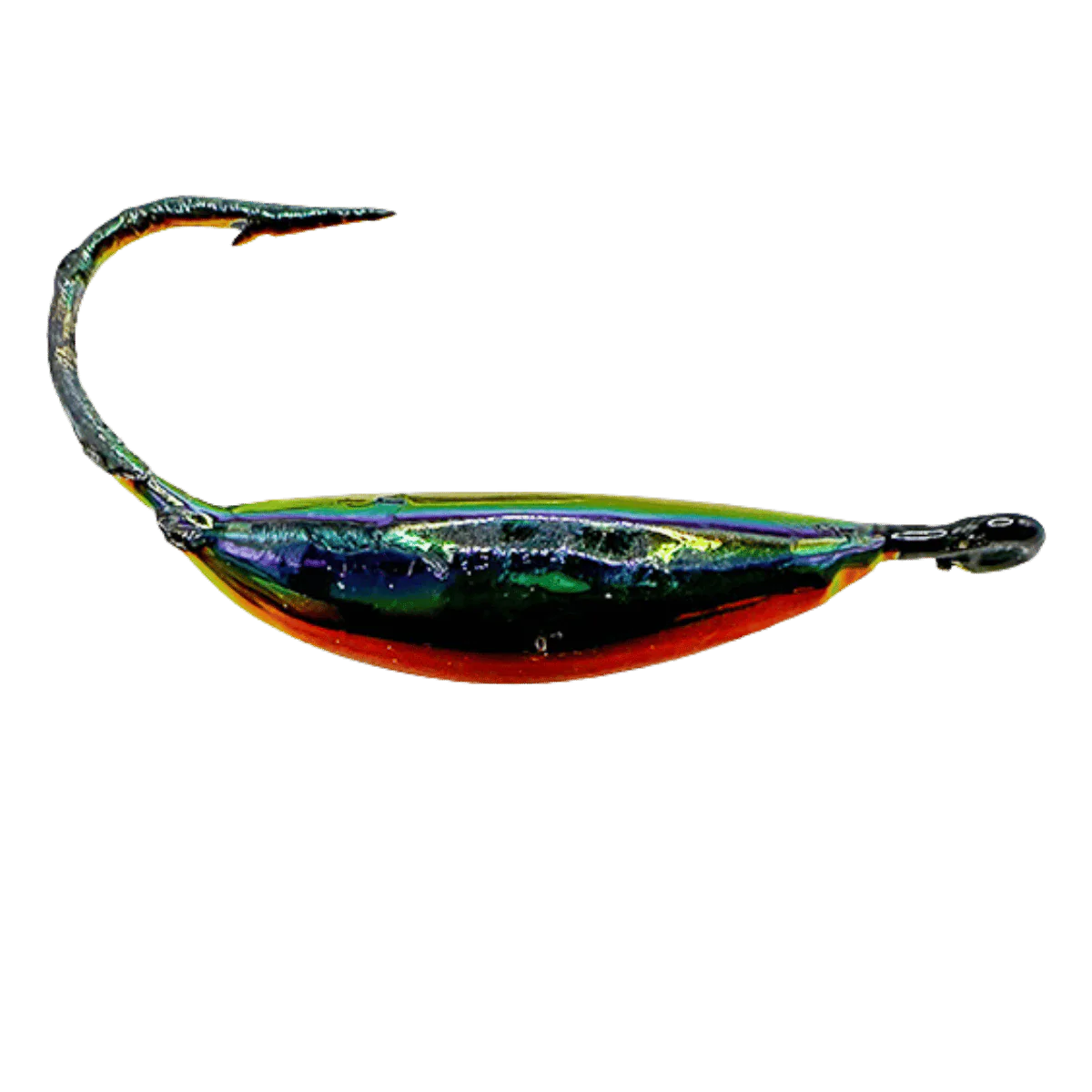 MAD SCIENTIST TACKLE MOONLIGHT ICE JIG BLACK SCALES HOOK SIZE 2 - Image 3