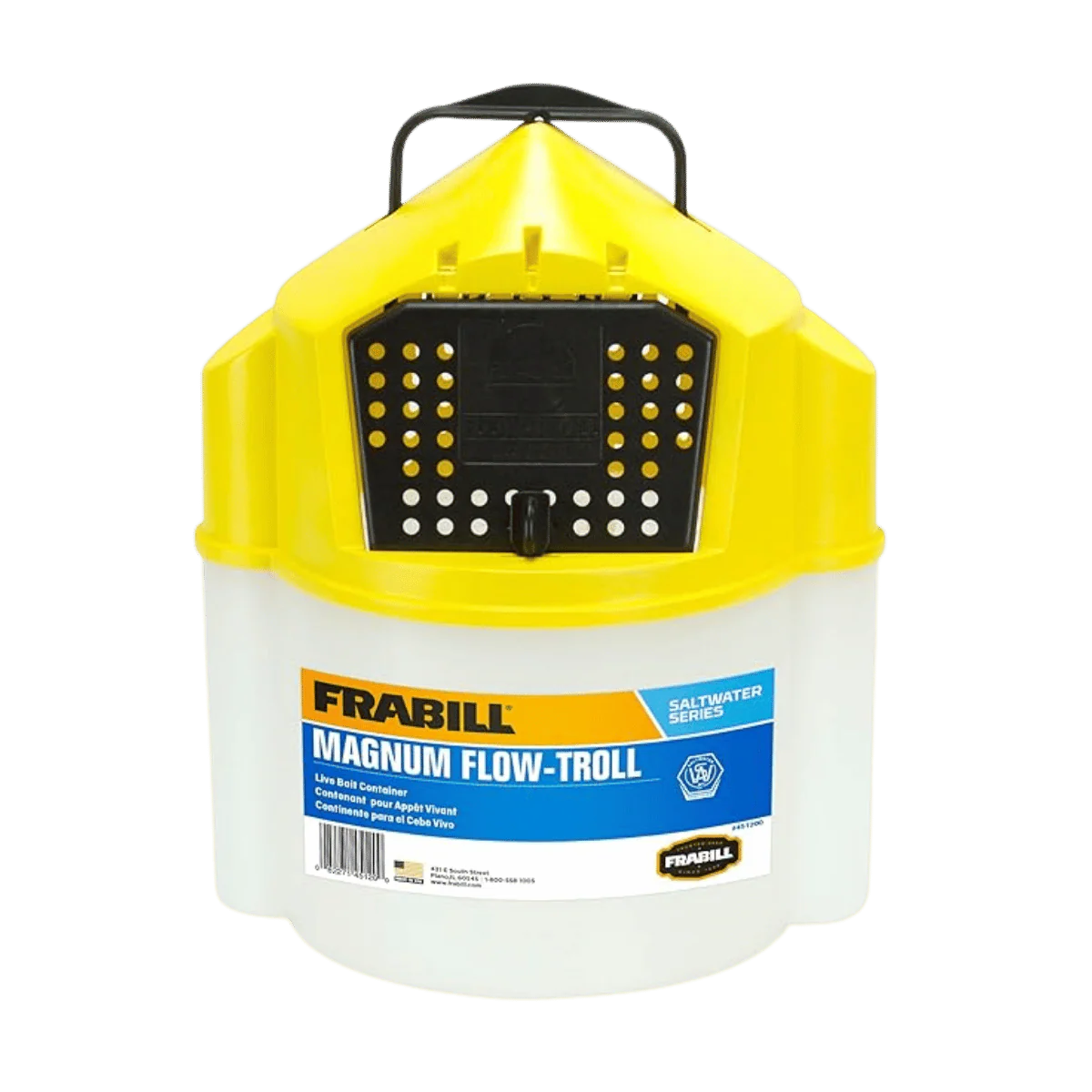 FRABILL FLOW TROLL BAIT BUCKET - 10QT - SHRIMP