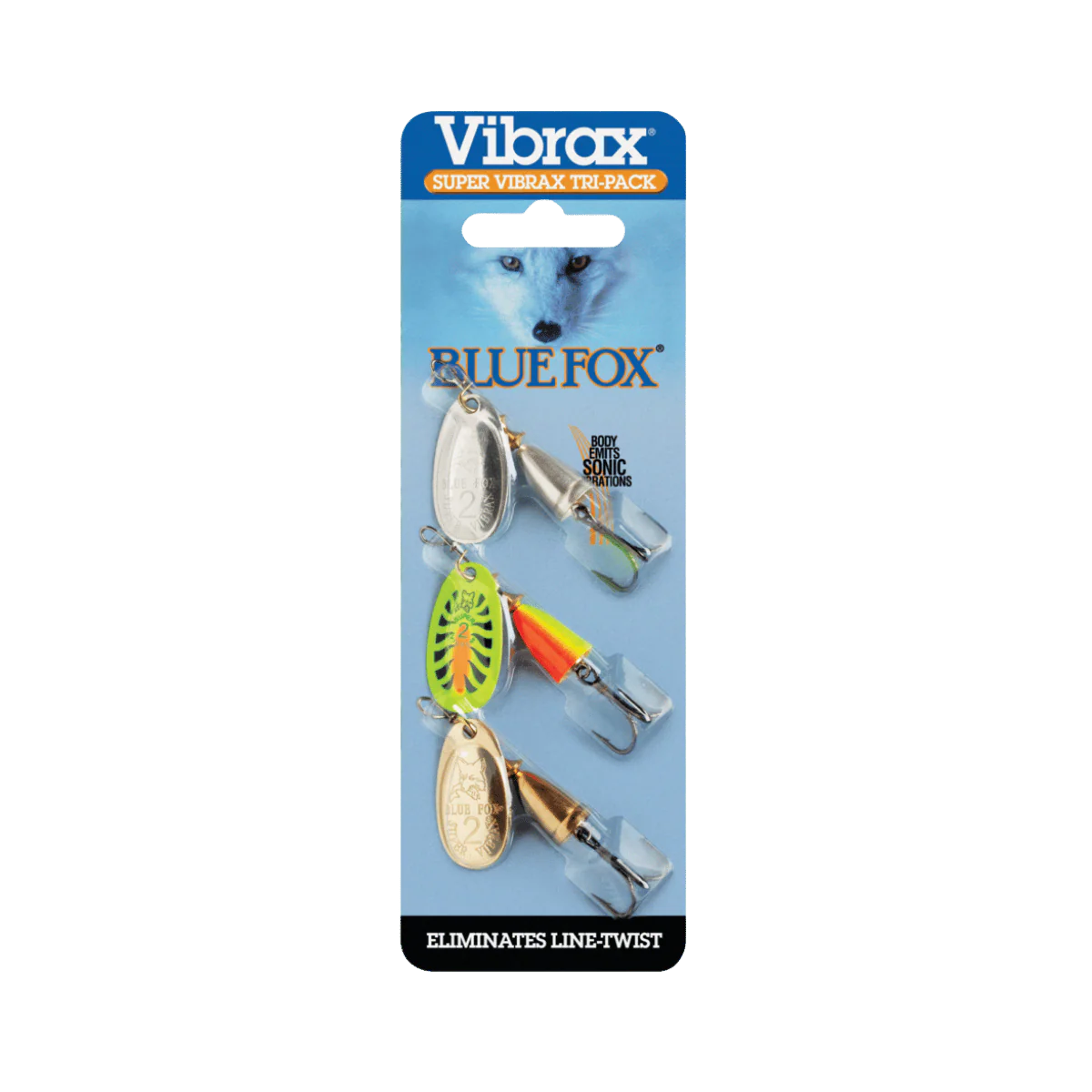 BLUE FOX SUPER VIBRAX TRI PACK 3/16OZ