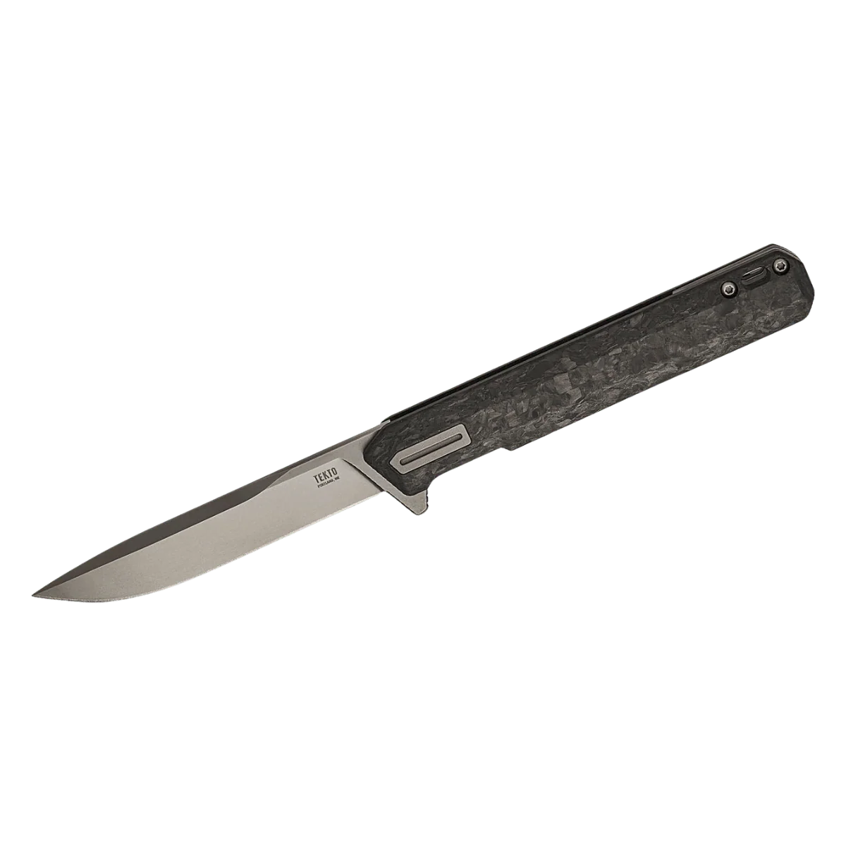 TEKTO KNIVES F2 BRAVO FORGED CARBON D2 FINE FLIPPER