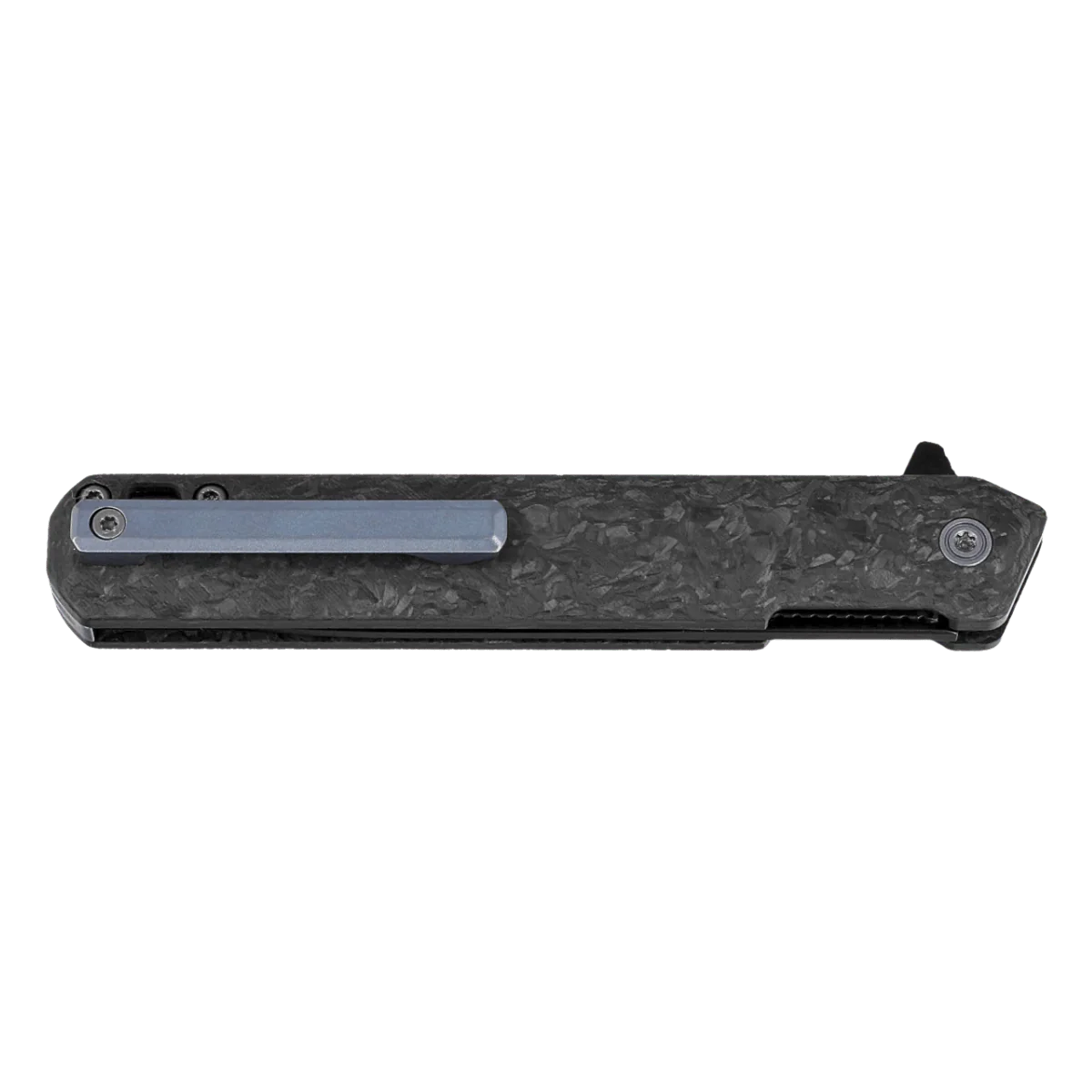 TEKTO KNIVES F2 BRAVO FORGED CARBON HANDLE D2 FINE FLIPPER - Image 2