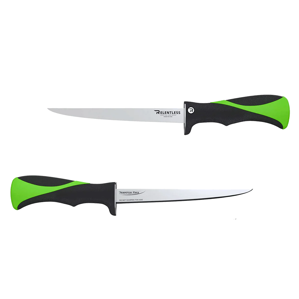 RELENTLESS KNIVES STRAIGHT FILLET KNIFE W/SHEATH 8IN - Image 3