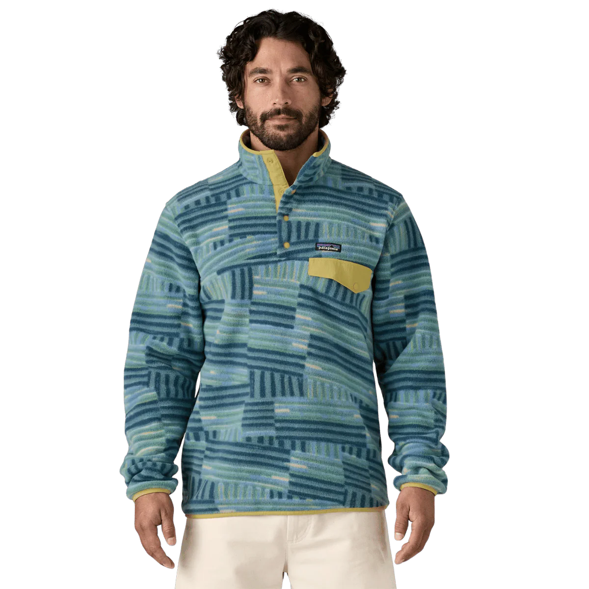 PATAGONIA LIGHTWEIGHT SYNCHILLA SNAP-T PULLOVER - QUILTY FITZ: WETLAND BLUE - Image 2