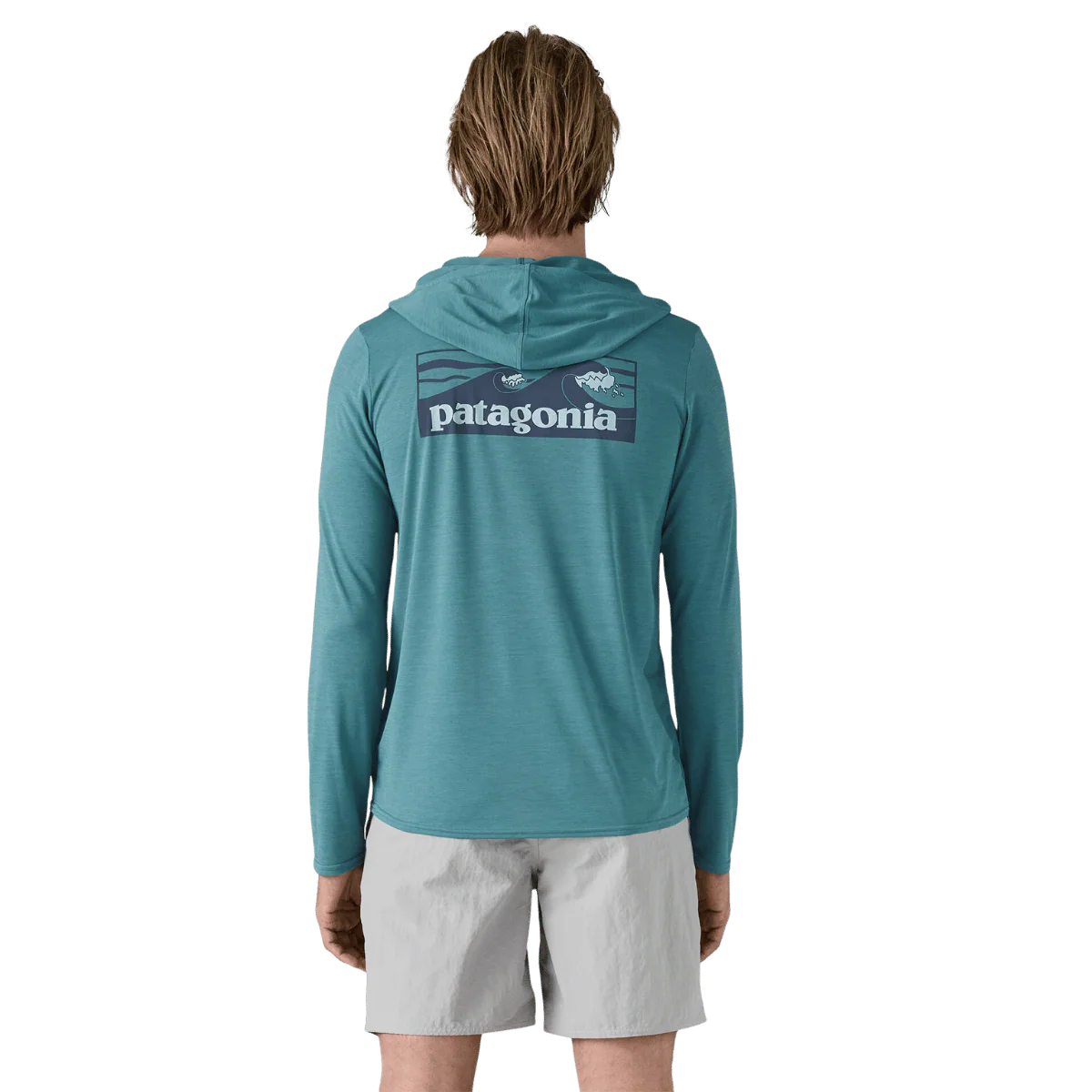 PATAGONIA CAPILENE COOL DAILY GRAPH HOODY - WETLAND BLUE - Image 4