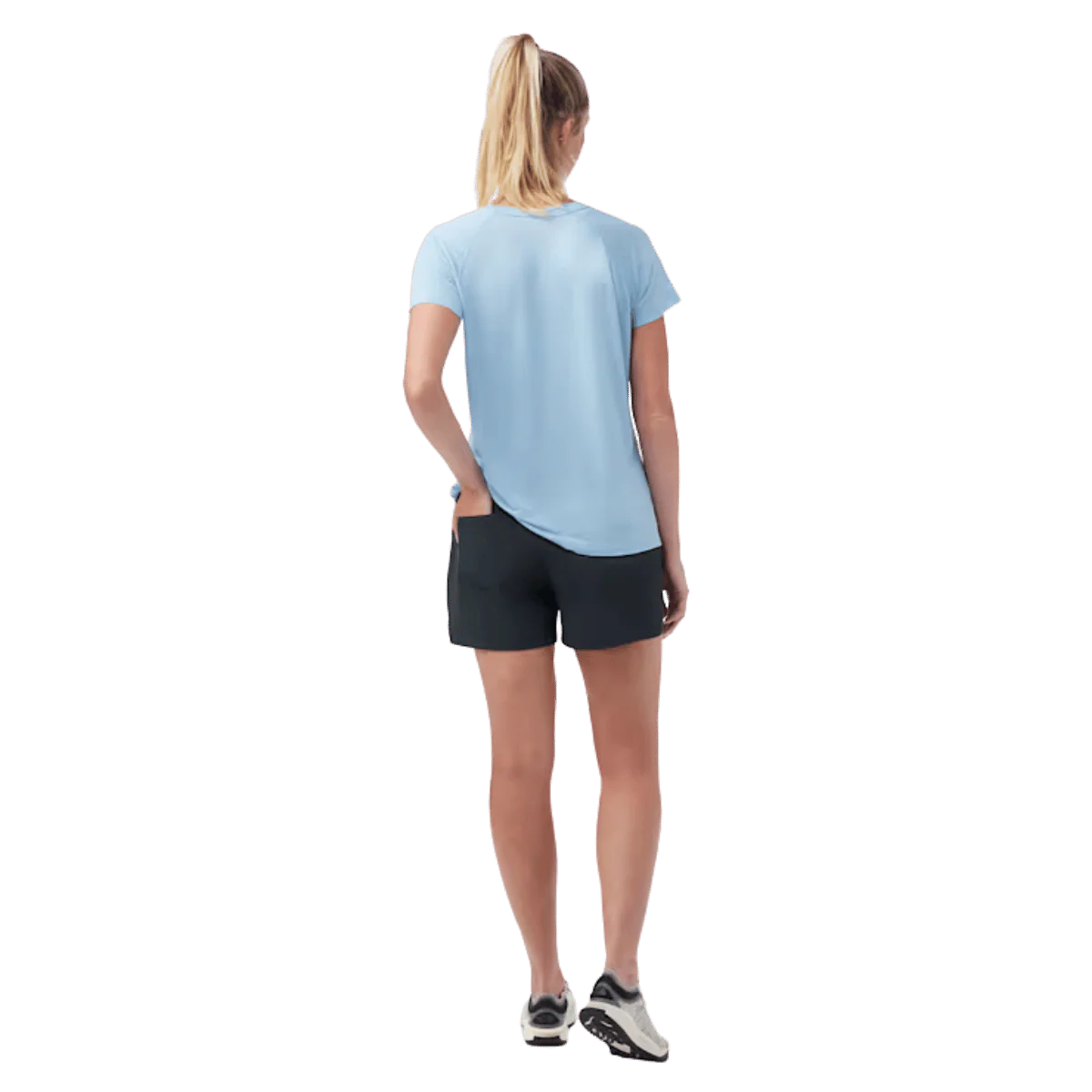 SMARTWOOL WOMEN'S HIKE SHORT 4" - BLACK - Image 2